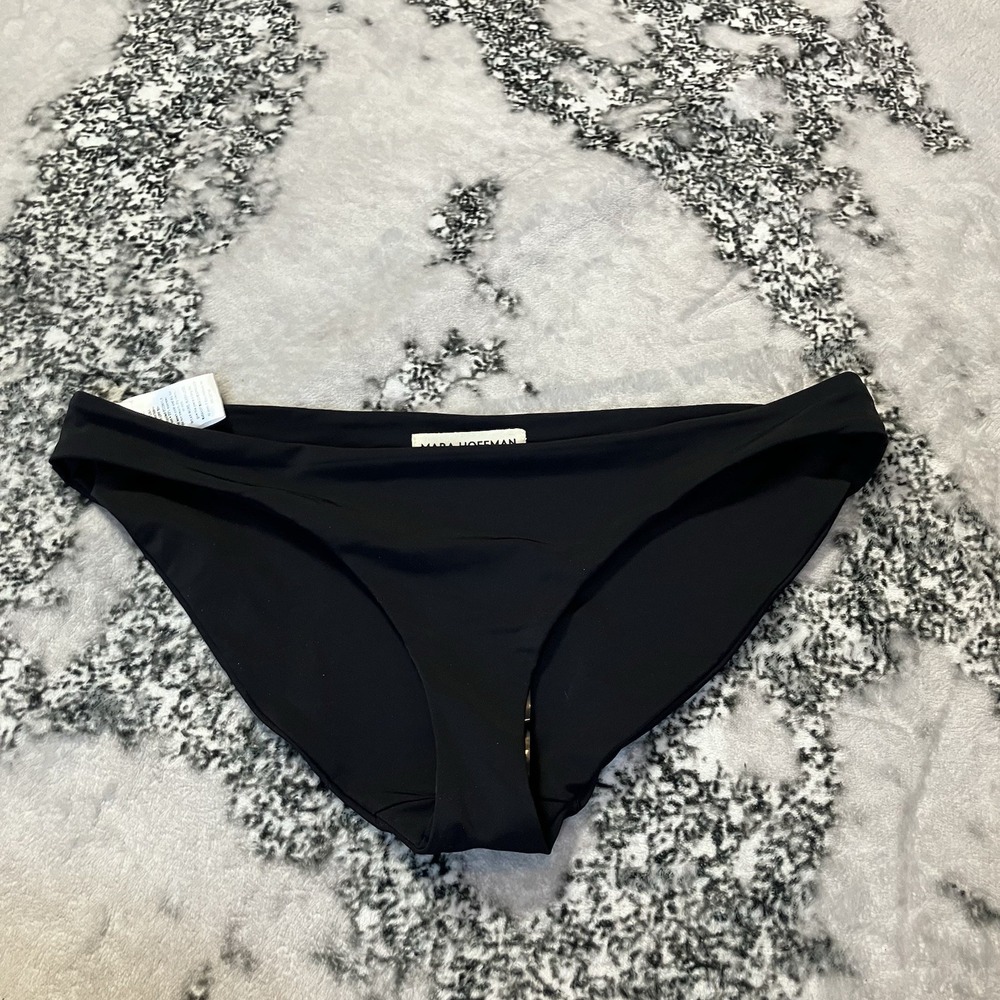 Mara Hoffman Swimwear Bottom Womens Size Large Black UPF 50 Tie Waist